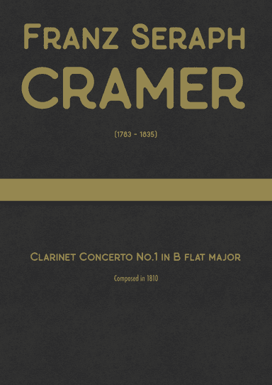 Cramer - Clarinet Concerto No.1 in B flat major (arr. J.G. Cucó Barber)