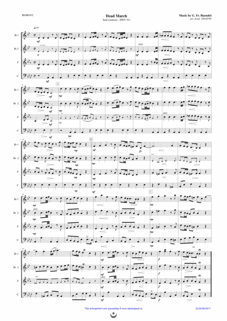 Funeral March (Handel) (arr. Josef STASTNY)