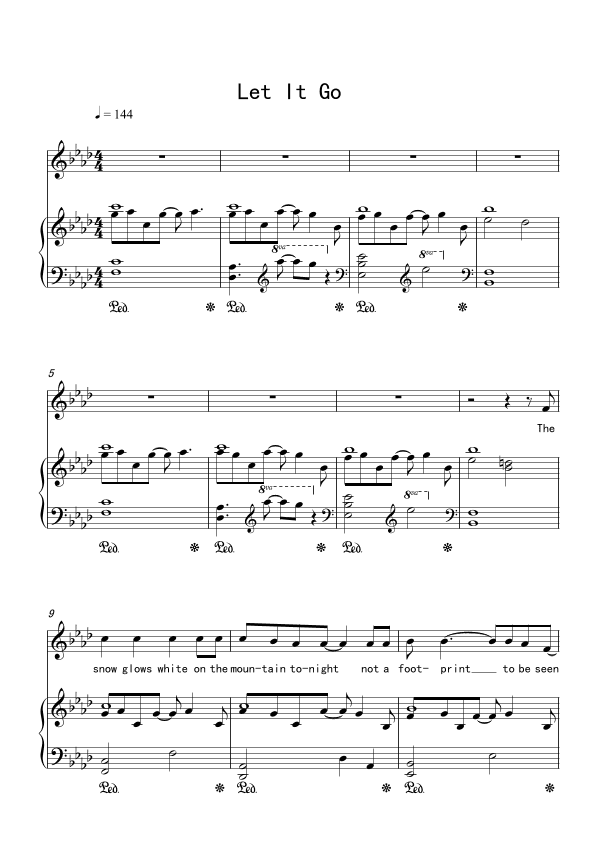 Let It Go (arr. Robert Lopez)