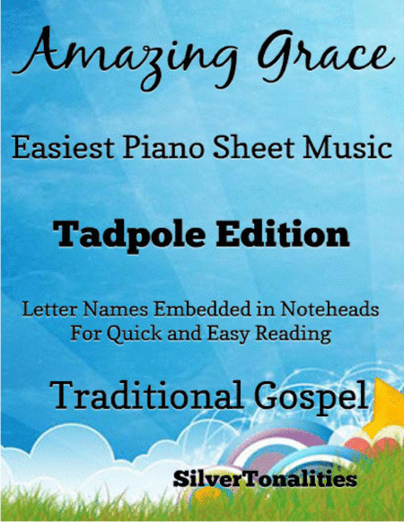 Amazing Grace Easy Piano Sheet Music 2nd Edition (arr. SilverTonalities)