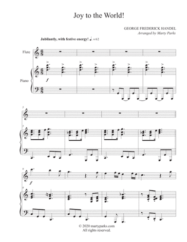 Joy To the World! (Flute-Piano) (arr. Marty Parks)