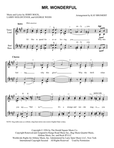 Mr. Wonderful (arr. Kay Bromert)