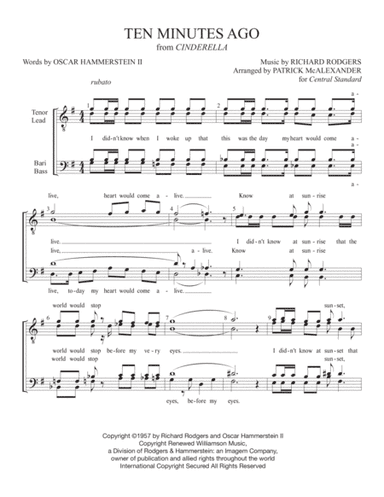 Ten Minutes Ago (arr. Patrick McAlexander)