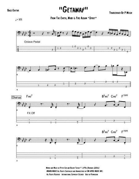 Getaway (arr. Accubass)