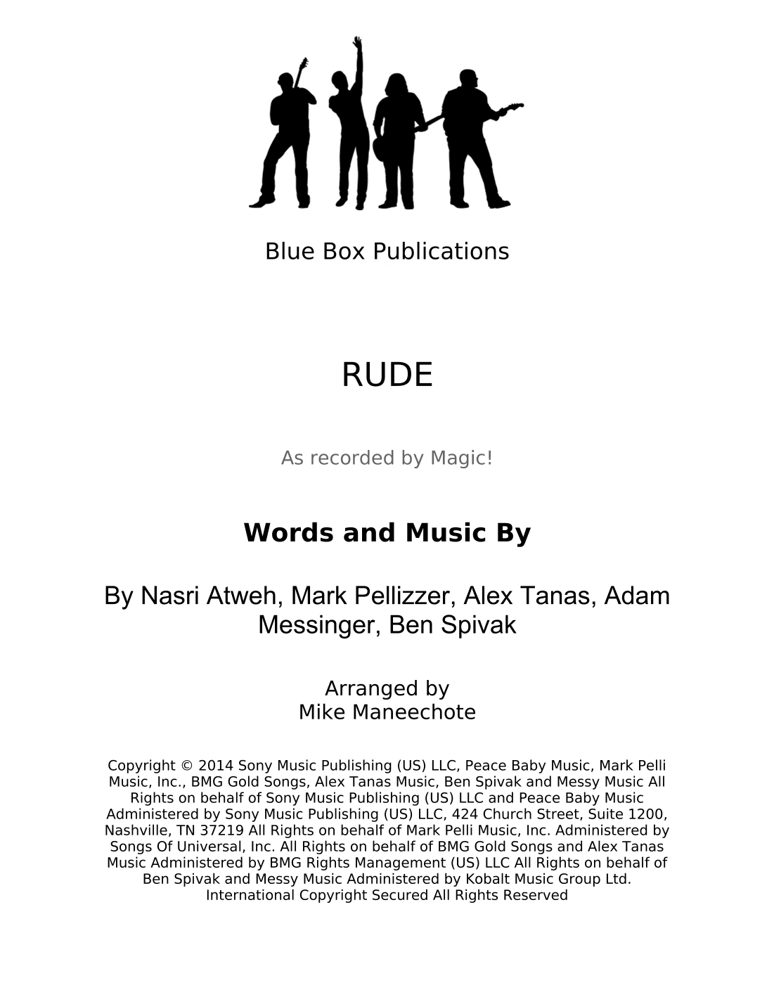 Rude (arr. Mike Maneechote)