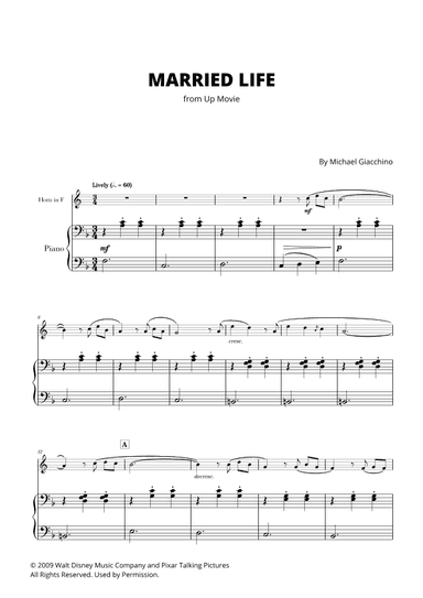 Married Life (arr. Cadenza Editions)