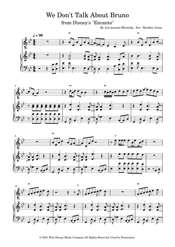 We Don't Talk About Bruno (arr. Heather Jones)