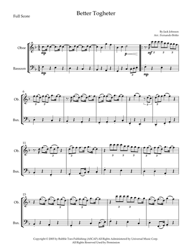 Better Together (arr. Fernando Britto)