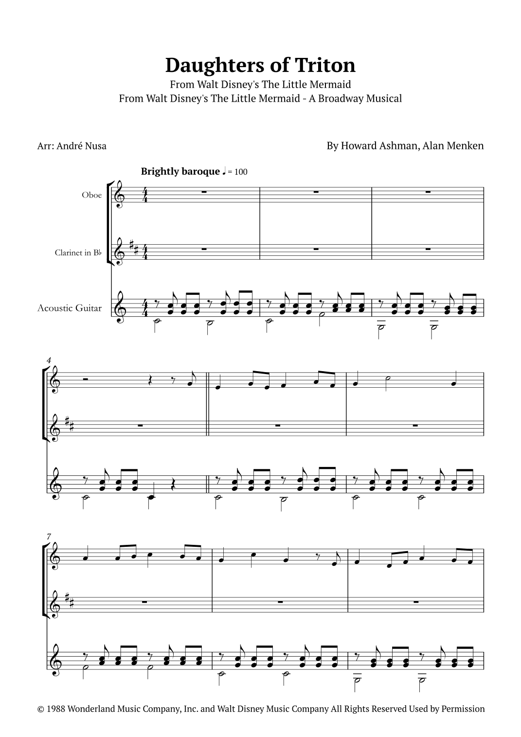 Daughters Of Triton (arr. André Nusa)