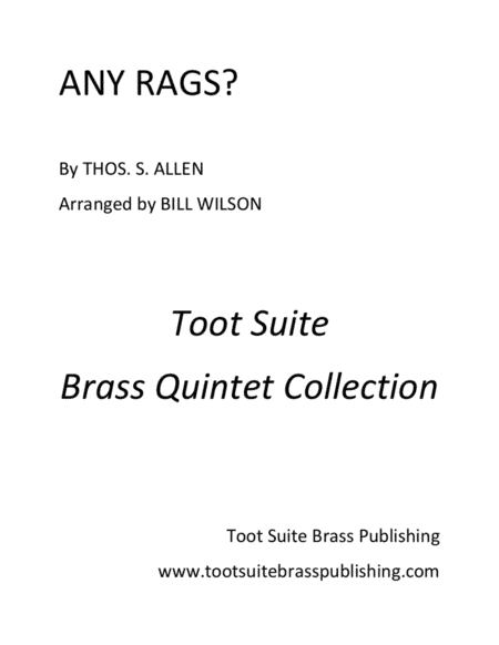Any Rags? (arr. Bill Wilson)