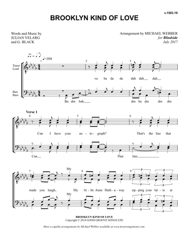 Brooklyn Kind Of Love (arr. Michael Webber)