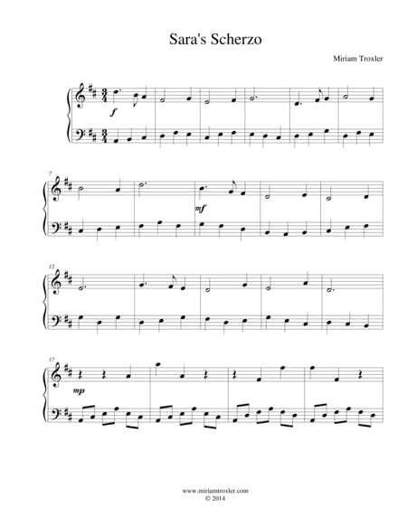 Sara's Scherzo