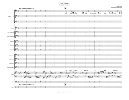 My Tribute (arr. Dean Mounts)