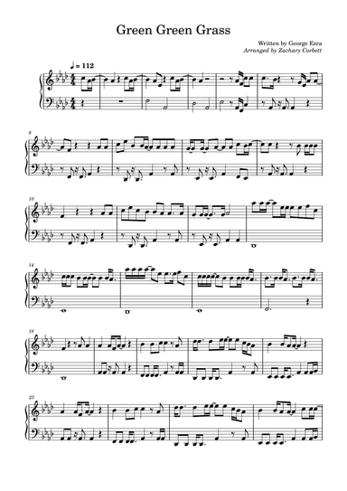 Green Green Grass (arr. Zachary Corbett)