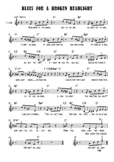 Blues For A Broken Headlight