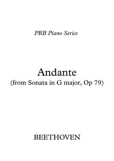 PRB Piano Series - Andante from Sonata in G, Op 79 (Beethoven) (arr. PRB Music)
