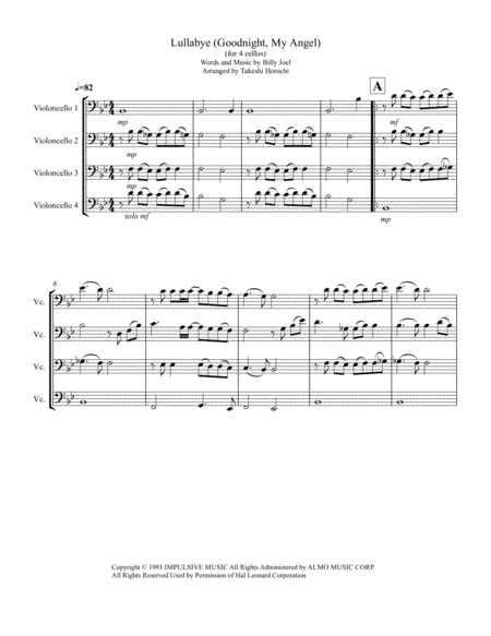 Lullabye (Goodnight, My Angel) (arr. Takeshi Horochi)