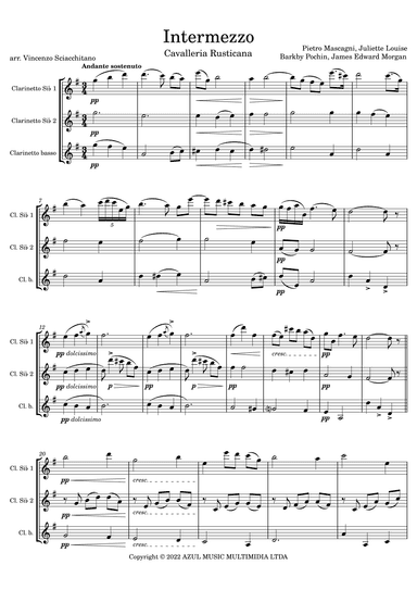 Intermezzo (arr. Vincenzo Sciacchitano)