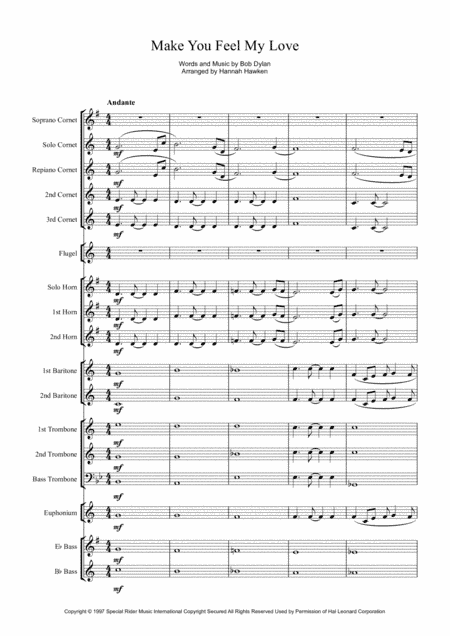 Make You Feel My Love (arr. Hannah Hawken)