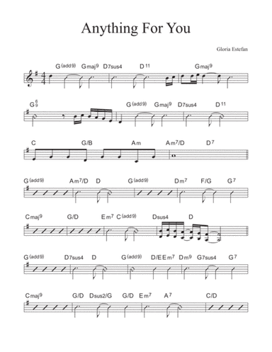 Anything For You (arr. David M Fagnant)