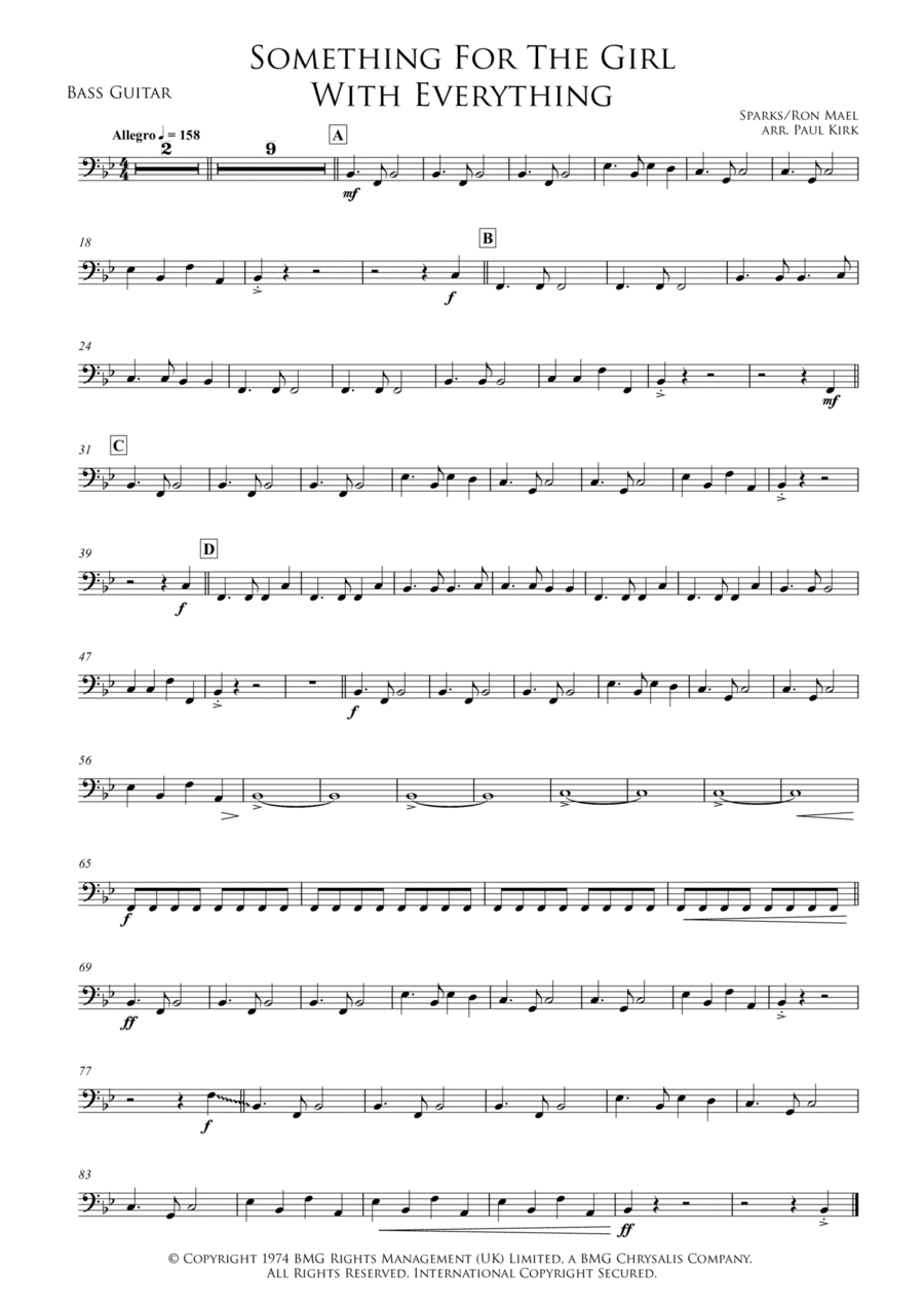 Something For The Girl With Everything (arr. Paul Kirk)