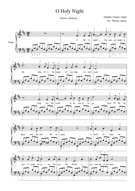 O Holy Night (arr. Thomas Jancso)