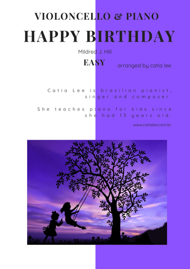 Happy birthday Duet for Cello and Piano G major (arr. Catia Lee)