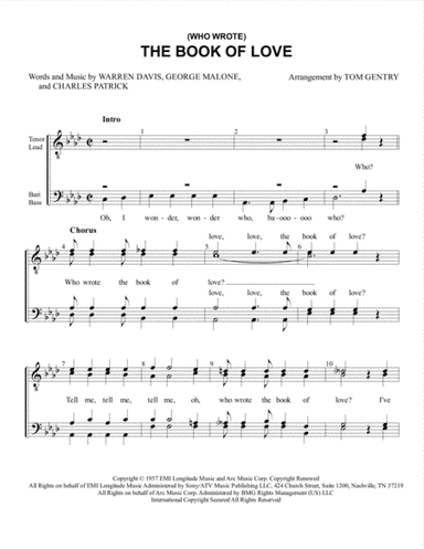 Book Of Love (arr. Tom Gentry)