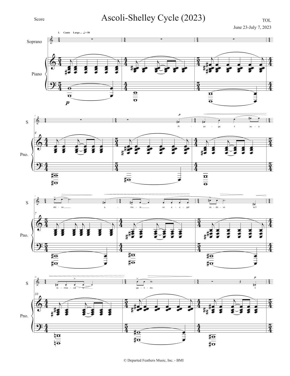 Ascoli-Shelley Cycle