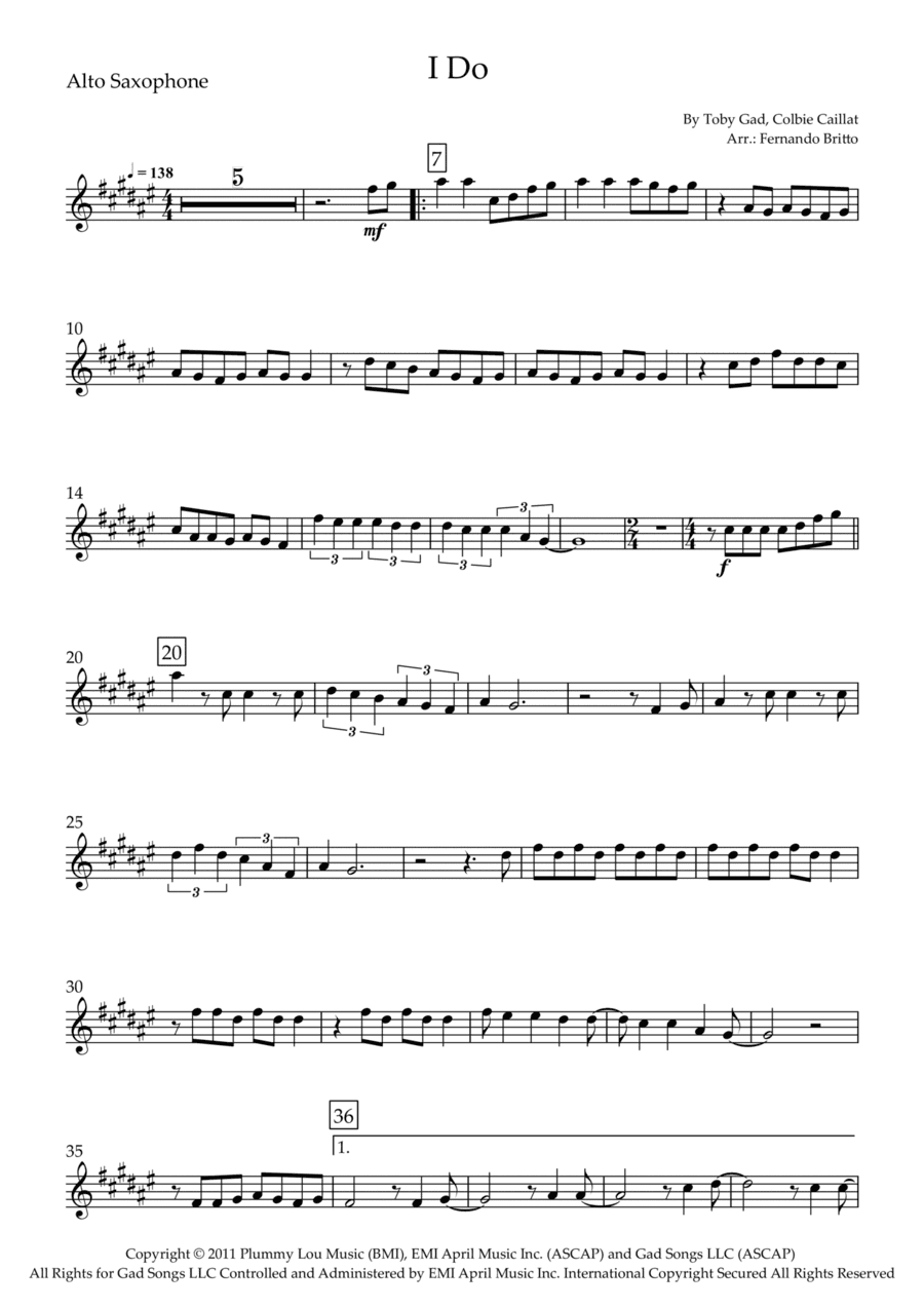 I Do (arr. Fernando Britto)