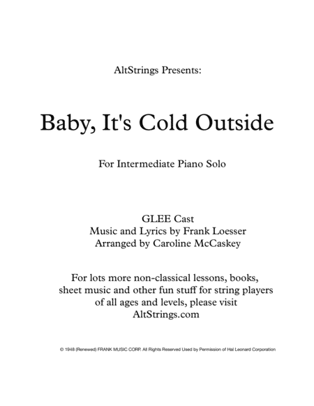 Baby, It's Cold Outside (arr. Caroline McCaskey)