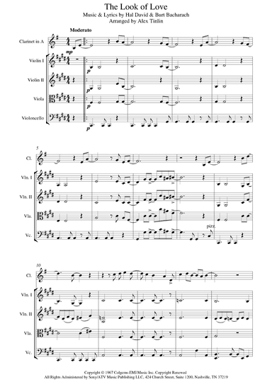 The Look Of Love (arr. Alex Tinlin)