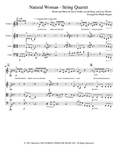 (You Make Me Feel Like) A Natural Woman (arr. Phyllis Hopper)