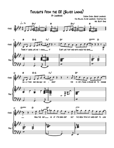 Thoughts From The Er Silver Lining (arr. Scott Bane)
