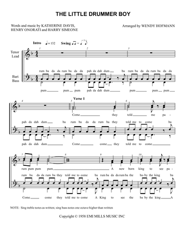 The Little Drummer Boy (arr. Wendy Hofmann)