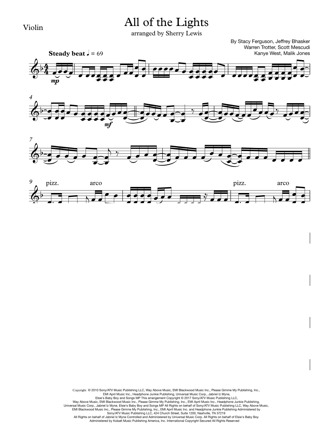 All Of The Lights (arr. Sherry Lewis)