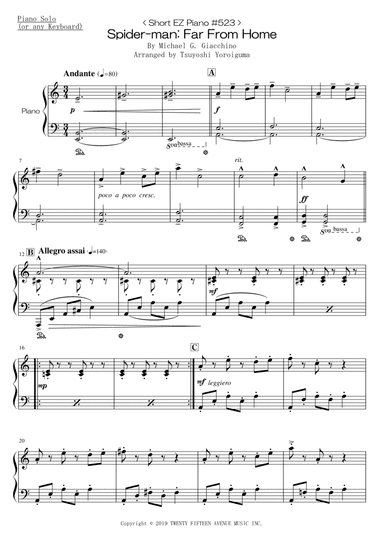 Spider-man: Far From Home (arr. Tsuyoshi Yoroiguma)