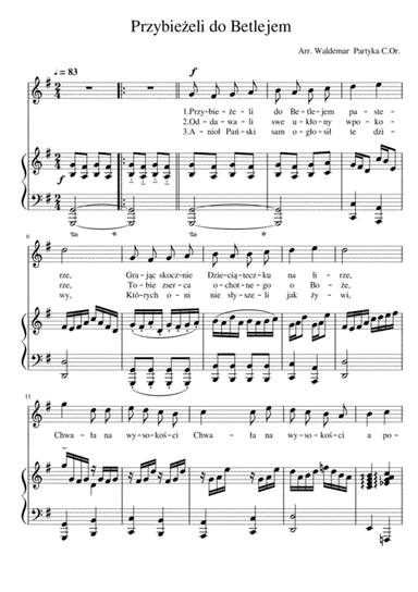 Koleda / Polish Christmas carol "Przybiezeli do Betlejem"