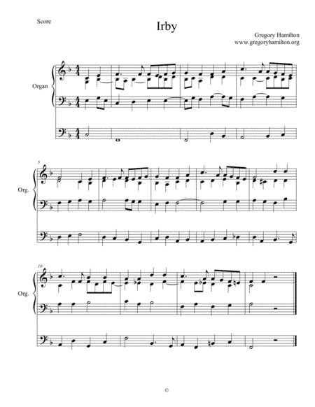 Irby - Once in Royal David's City - Alternative Harmonization