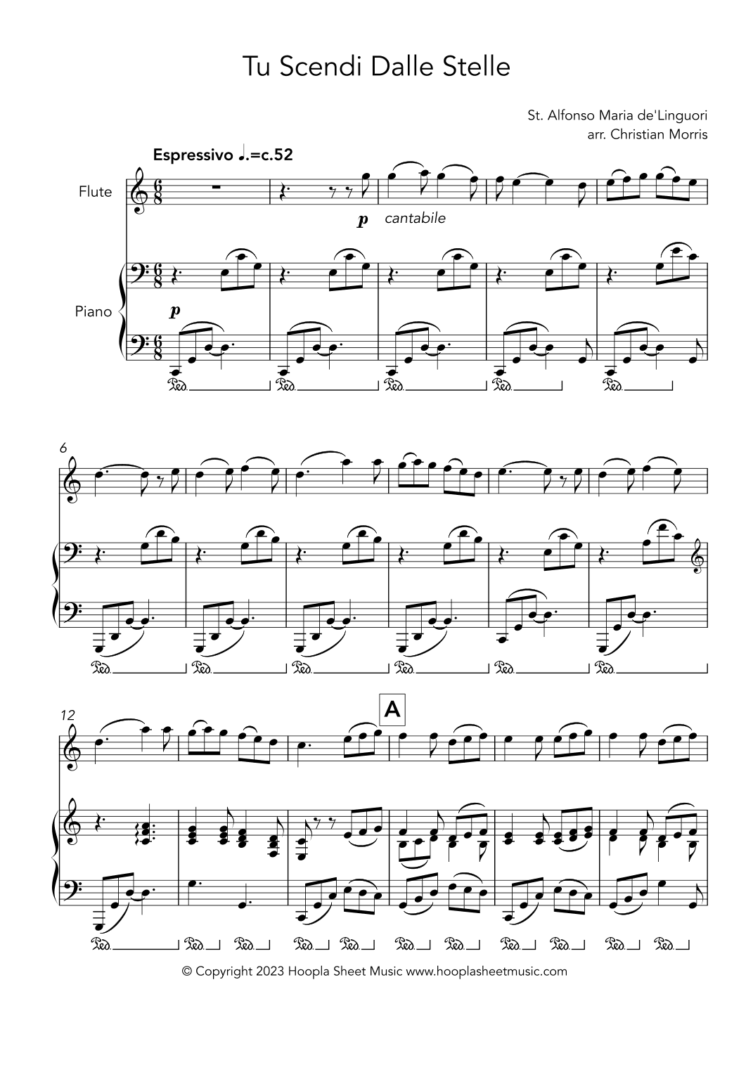 Tu Scendi Dalle Stelle (arr. Christian Morris)