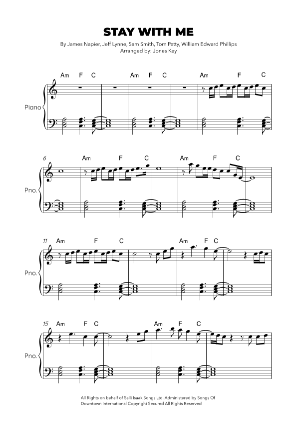 Stay With Me (arr. Jones Key)