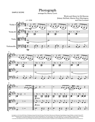 Photograph (arr. Sherry Lewis)
