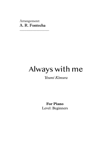Itsumo Nandodemo (always With Me) (arr. A. R. Fontecha)