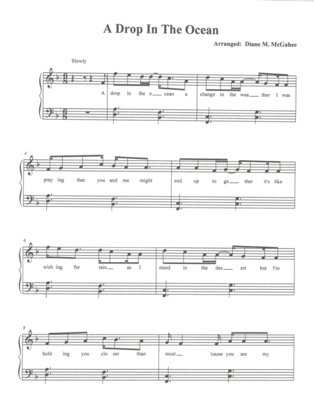 A Drop In The Ocean (arr. Diane M. McGahee)