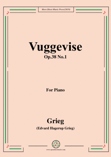Grieg-Vuggevise Op.38 No.1,for Piano (arr. MSM)