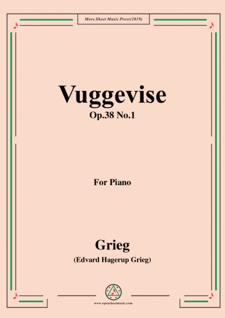 Grieg-Vuggevise Op.38 No.1,for Piano (arr. MSM)