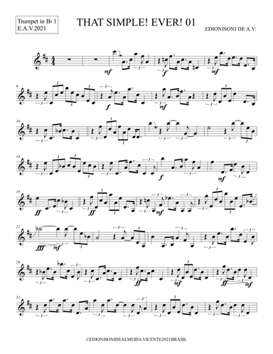 THAT SIMPLE! EVER! 01 - Trumpet in Bb 1