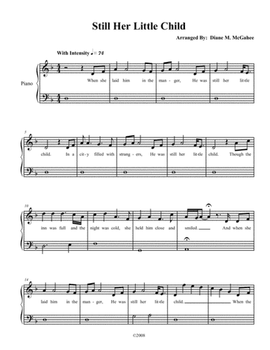 Still Her Little Child (arr. Diane M. McGahee)