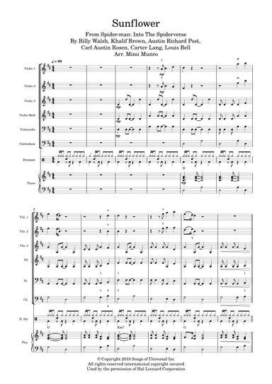 Sunflower (arr. Mimi Munro)