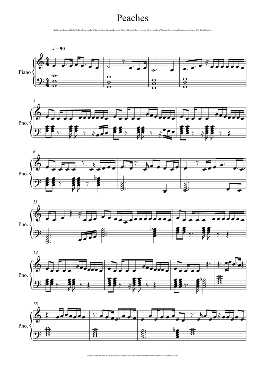 Peaches (arr. André Laitano)